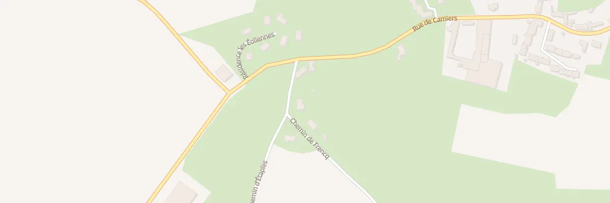 Plan du 7 Che de Frencq à Widehem