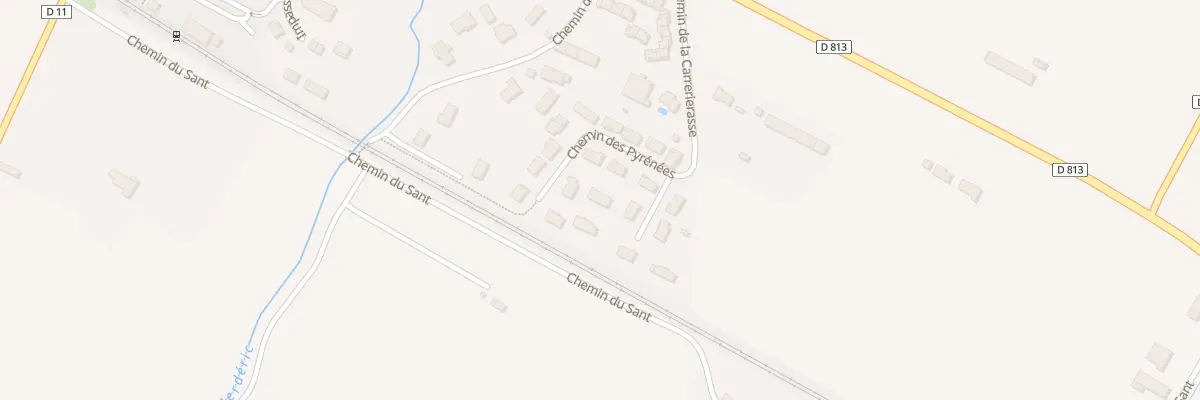 Plan du 19 Che des Pyrénées à Villenouvelle