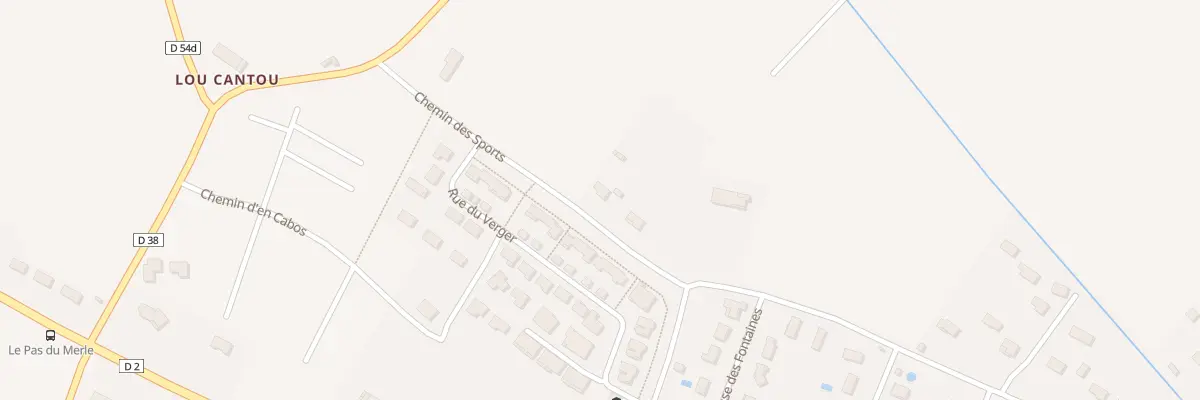 Plan du 4 Che des Sports à Labastide-Beauvoir