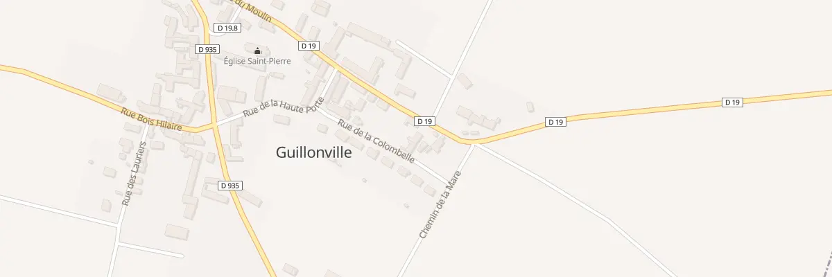 Plan de La Colombelle à Guillonville