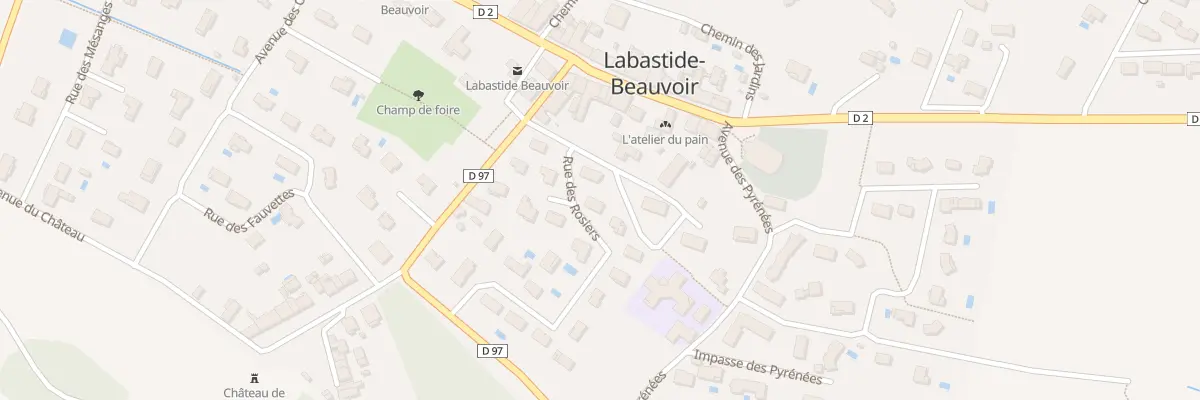 Plan du 3 Rue des Rosiers à Labastide-Beauvoir