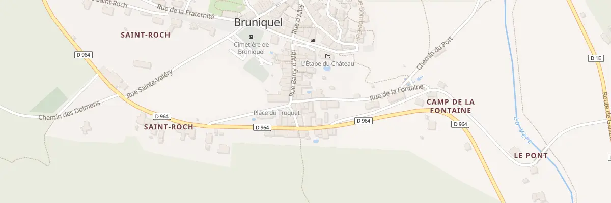 Plan du 3 Rue de la Fontaine à Bruniquel