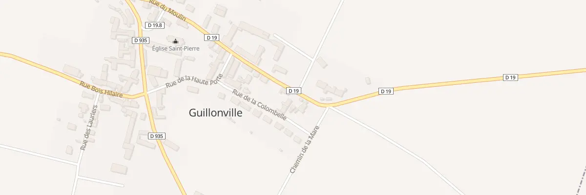 Plan du 12 Rue du Moulin à Guillonville