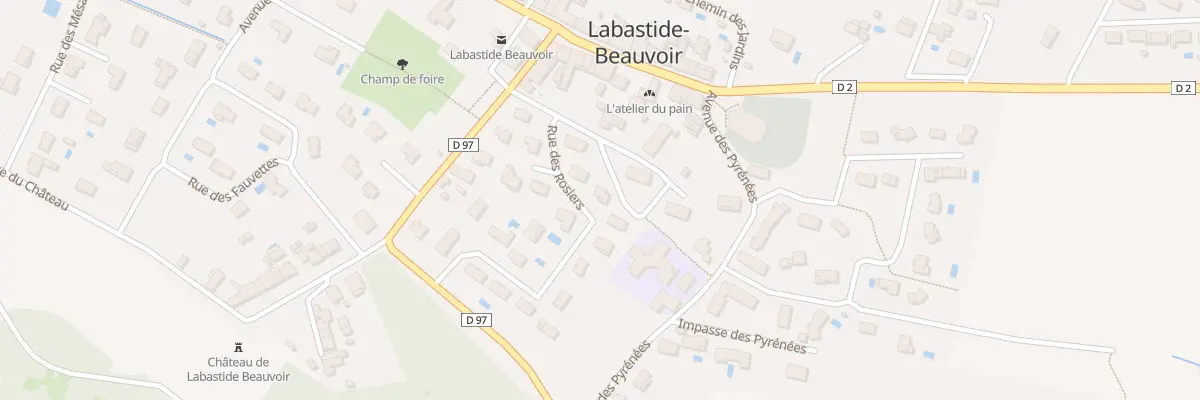 Plan du 4 Rue des Ecoles à Labastide-Beauvoir
