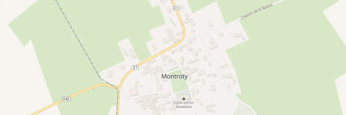 Plan du 412 Pl de l’Église à Montroty