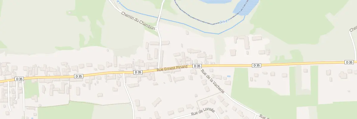 Plan du 165 Rue Ernest Pinard à Chabris