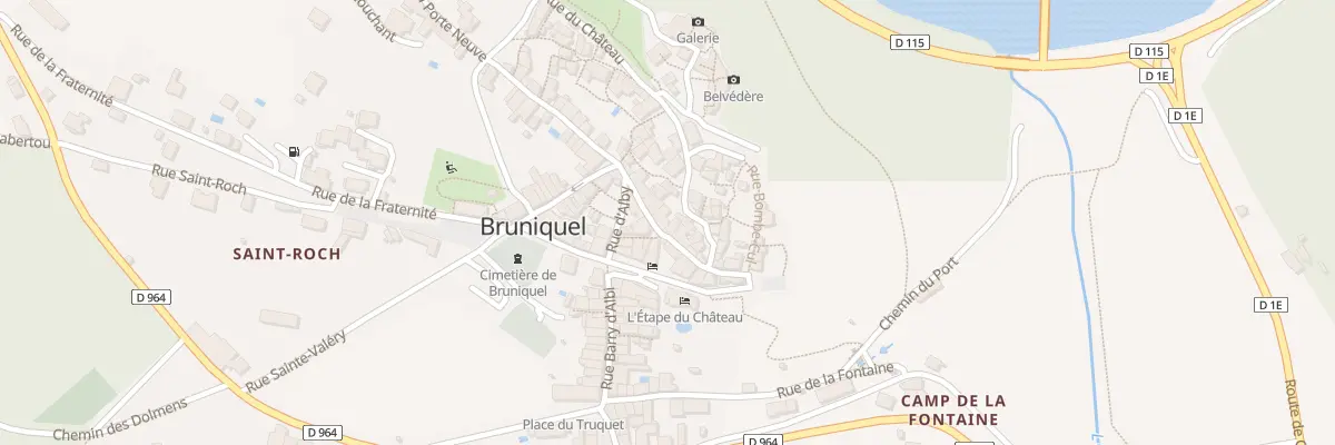 Plan du 16 Rue Droite de la Peyre à Bruniquel