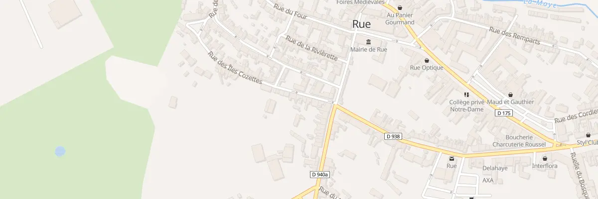 Plan du 7 Rue des Iles Cozettes à Rue
