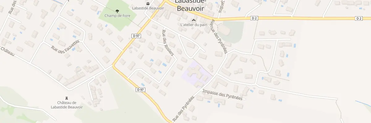 Plan du 6 Rue des Ecoles à Labastide-Beauvoir