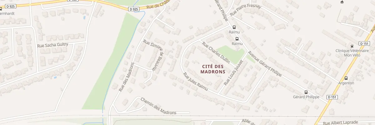 Plan du 17 Rue Raimu à Châteauroux