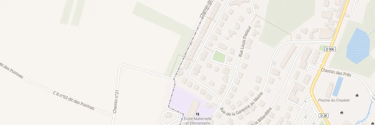 Plan du 36 Rue de la Garenne au Moine à Épernon