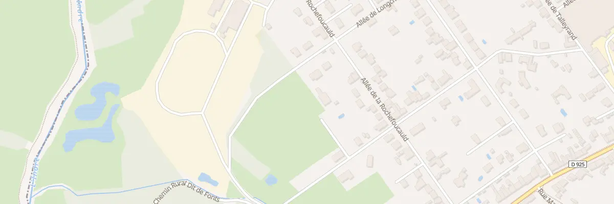 Plan du 31Q All de La Rochefoucauld à Châteauroux