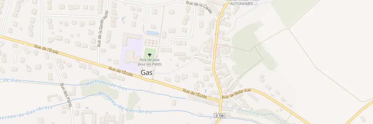Plan du 1 Imp du Fosse à Gas
