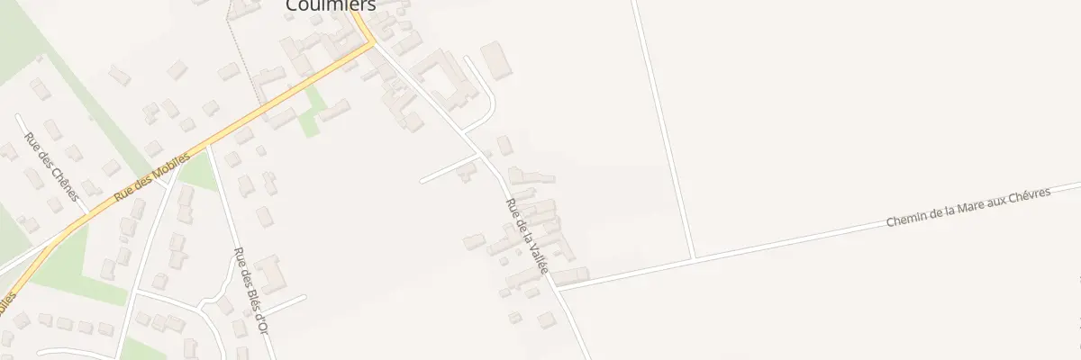 Plan du 231 Rue de la Vallée à Coulmiers