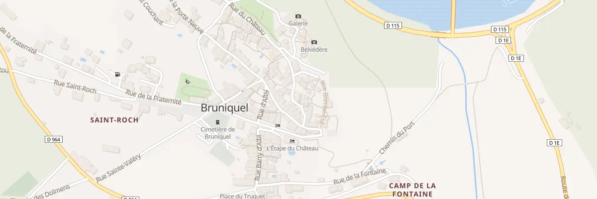 Plan du 2 Pl des Oules à Bruniquel