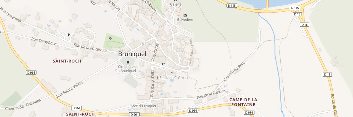 Plan du 5285 Rue Droite de la Peyre à Bruniquel