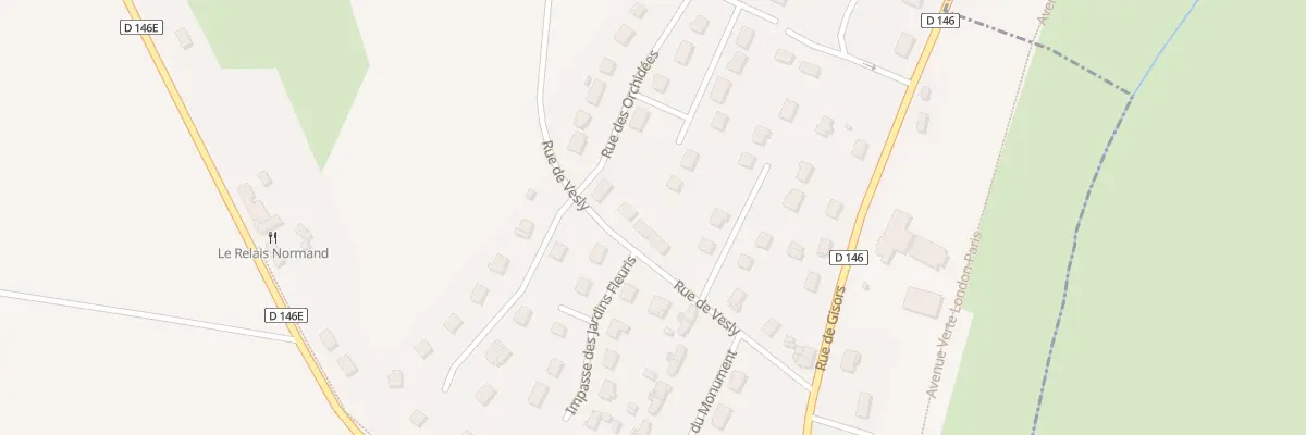 Plan du 10 Rue de Vesly à Château-sur-Epte