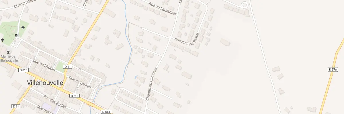 Plan du 870 Che du Cammas à Villenouvelle