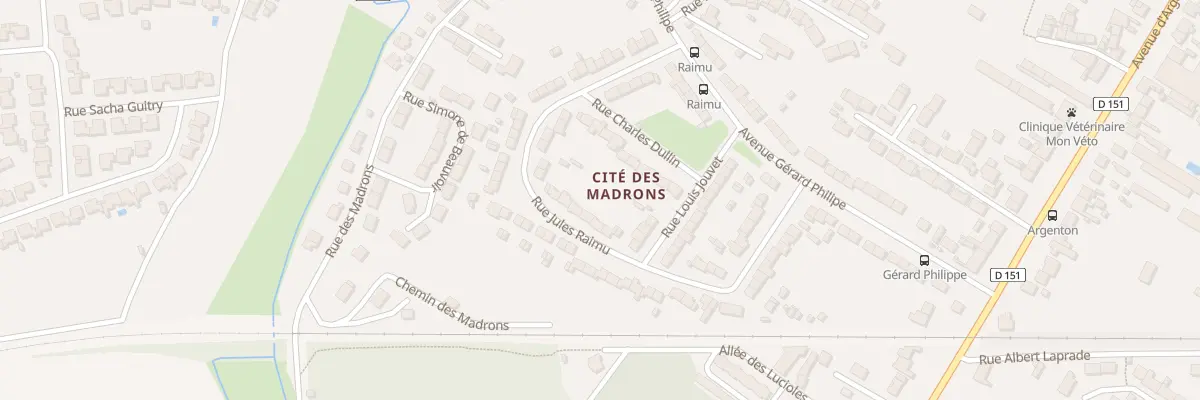 Plan du 27 Rue Raimu à Châteauroux