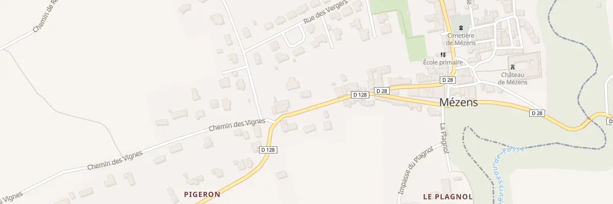 Plan du 5141 Rte de Buzet à Mézens