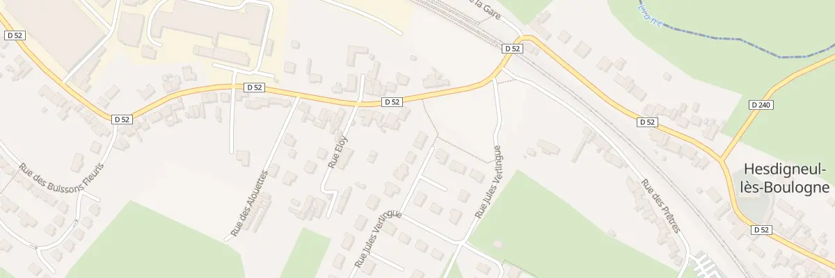 Plan du 8 Rue Jules Verlingue à Hesdigneul-lès-Boulogne