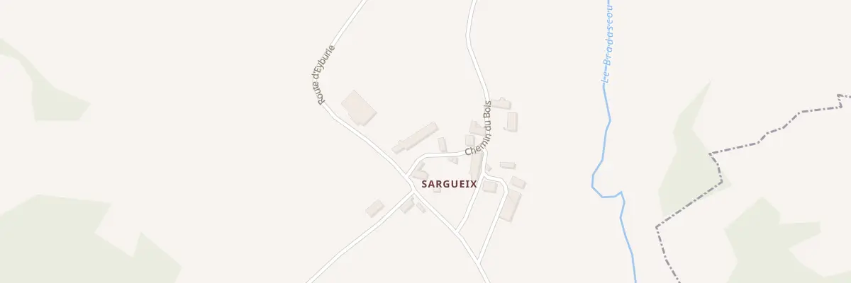 Plan du 5228 Le Sargueix à Meilhards