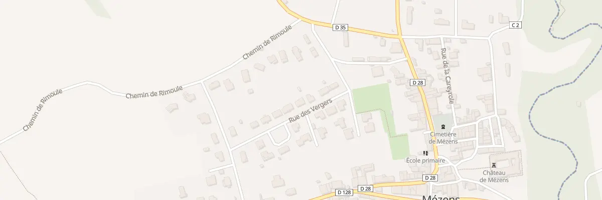 Plan du 12 Rue des Vergers à Mézens
