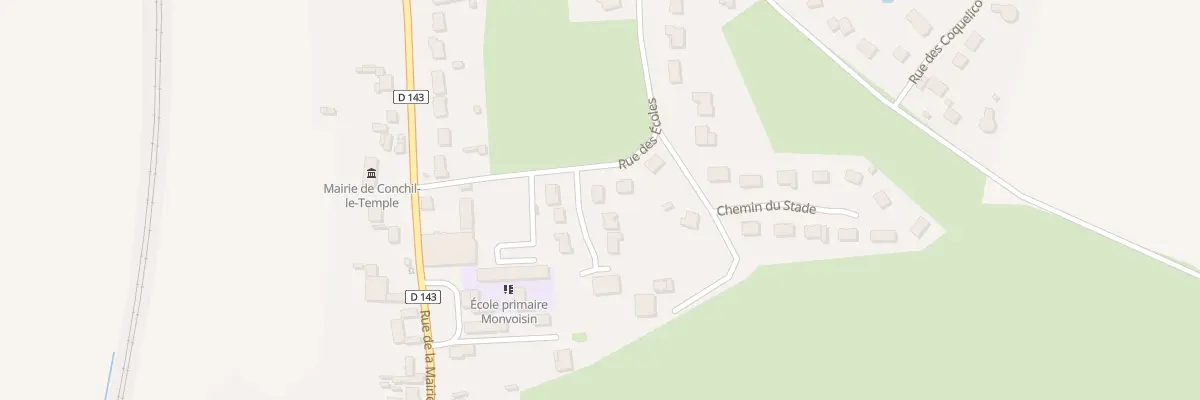 Plan du 25 Rue des Ecoles à Conchil-le-Temple