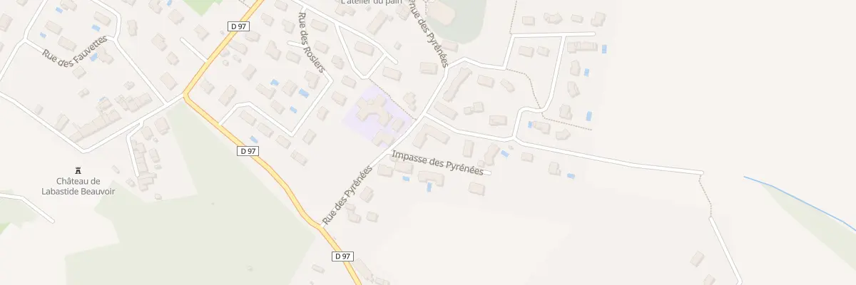 Plan du 214 Av des Pyrenees à Labastide-Beauvoir