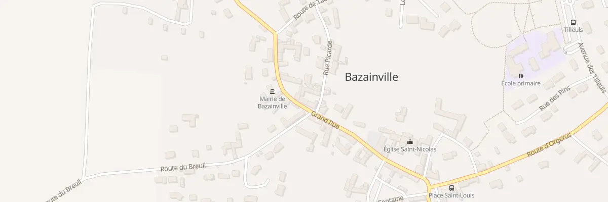 Plan du 14 Gr Grand’ Rue à Bazainville