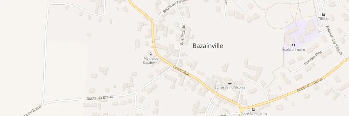 Plan du 1 Rue Picarde à Bazainville