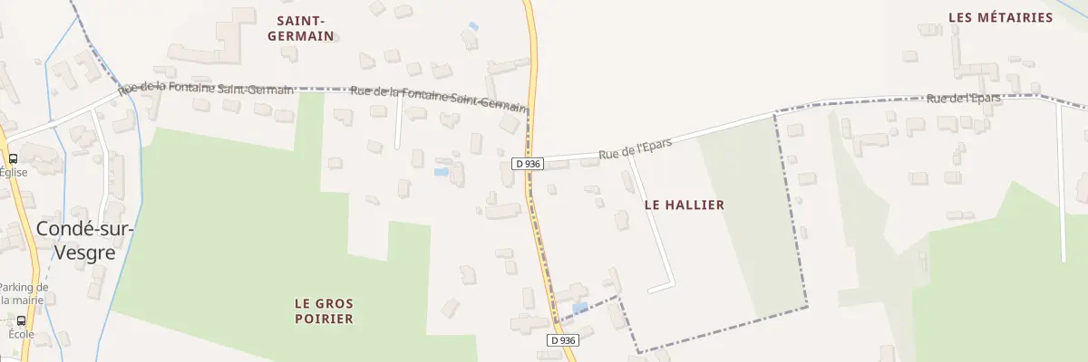 Plan du 22 Rue du Hallier à Bourdonné