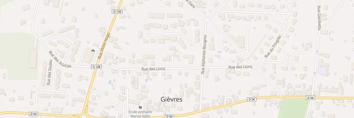 Plan du 10 Rue des Lions à Gièvres