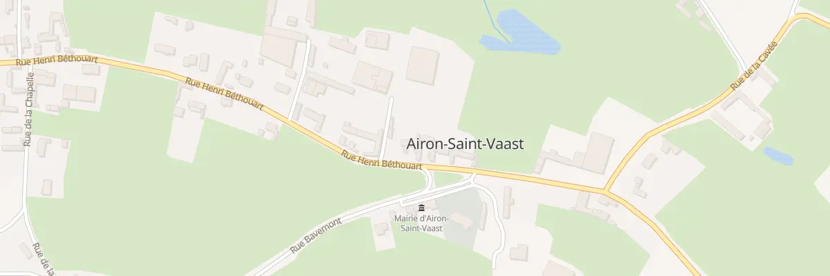 Plan du 623 Rue Henri Béthouart à Airon-Saint-Vaast