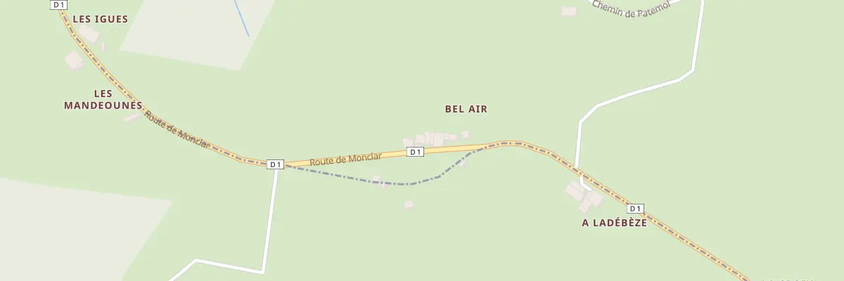 Plan du 5072 Bel Air à Larroque
