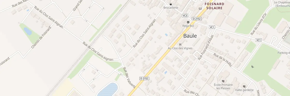 Plan du 17 Rue du Clos Saint Aignan à Baule
