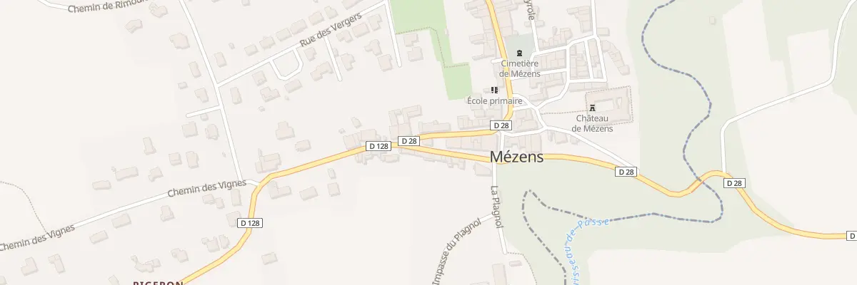Plan du 5050 Rte de Buzet à Mézens