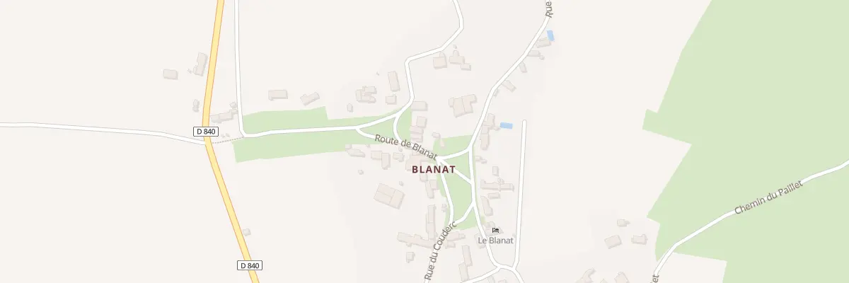 Plan du 5104 Blanat à Rocamadour