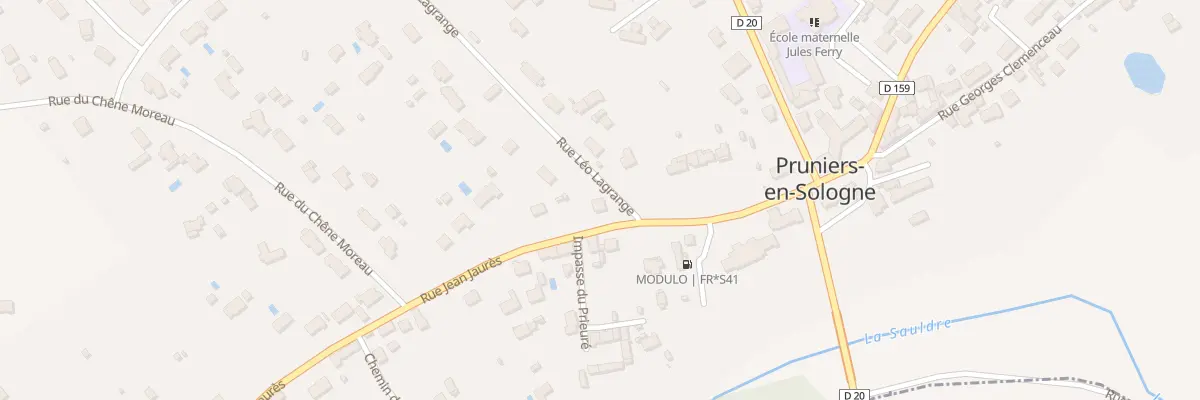 Plan du 131 Rue Jean Jaurès à Pruniers-en-Sologne