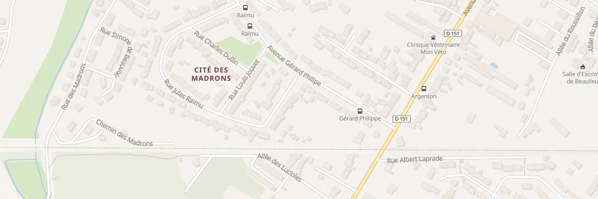 Plan du 98 Rue Raimu à Châteauroux