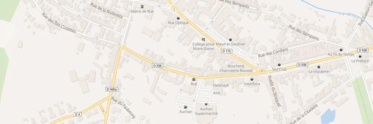 Plan du 21 Rue de la Porte de Bécray à Rue