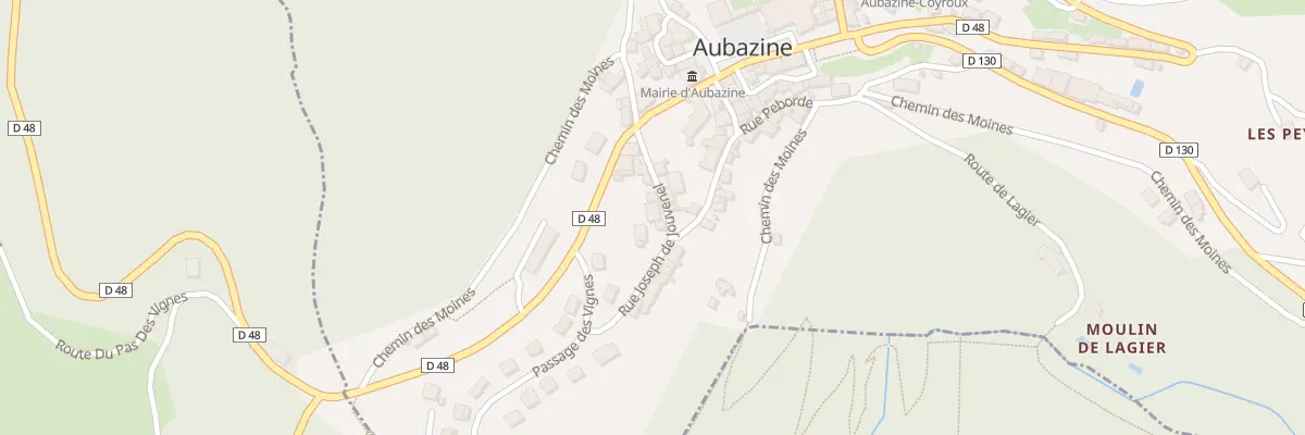 Plan du 10 Rue Joseph de Jouvenel à Aubazines