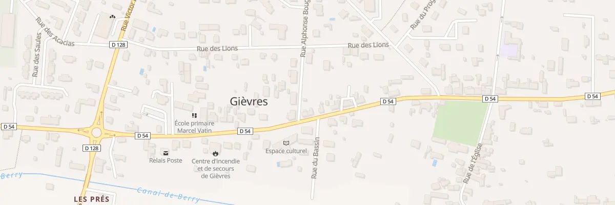 Plan du 2 Rue Alphonse Bougros à Gièvres
