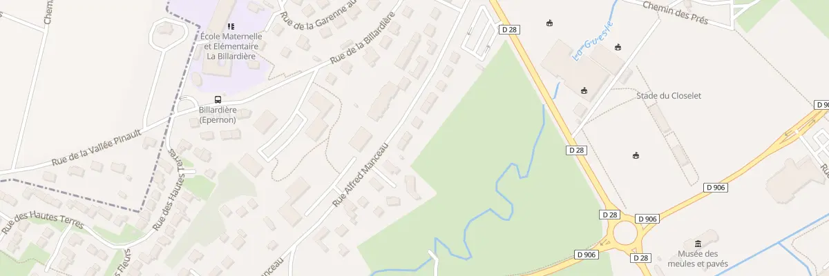 Plan du 13 Rue Alfred Manceau à Épernon