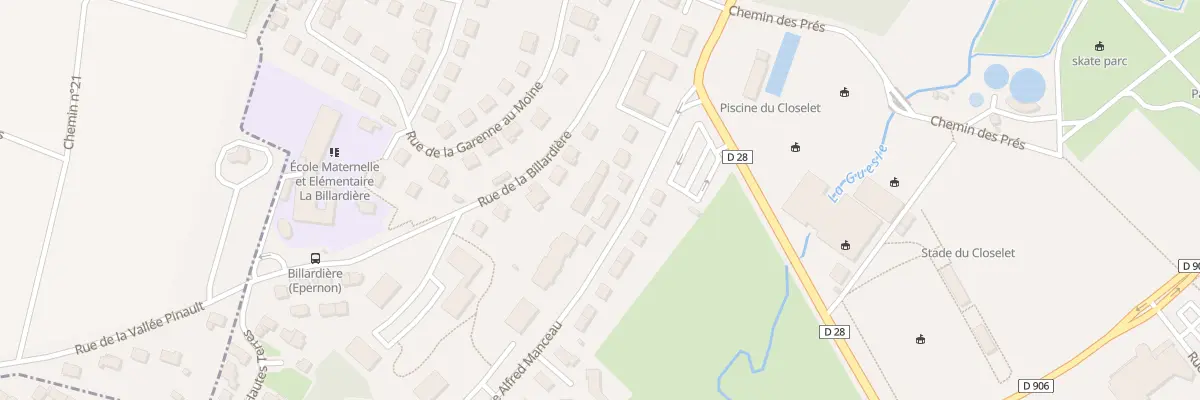 Plan du 12 Rue Alfred Manceau à Épernon