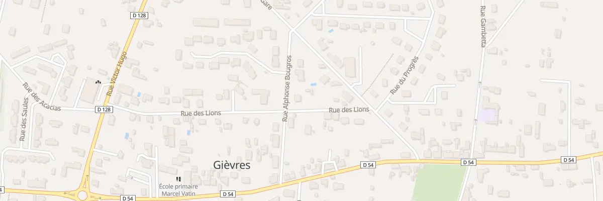Plan du 6 Rue Alphonse Bougros à Gièvres
