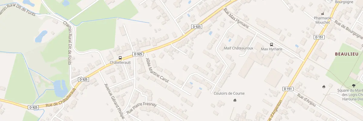 Plan du 141 Rue de Chatellerault à Châteauroux