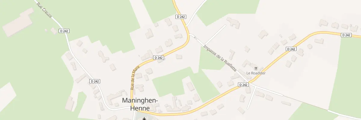 Plan du 208 Rue de la Mare à Maninghen-Henne