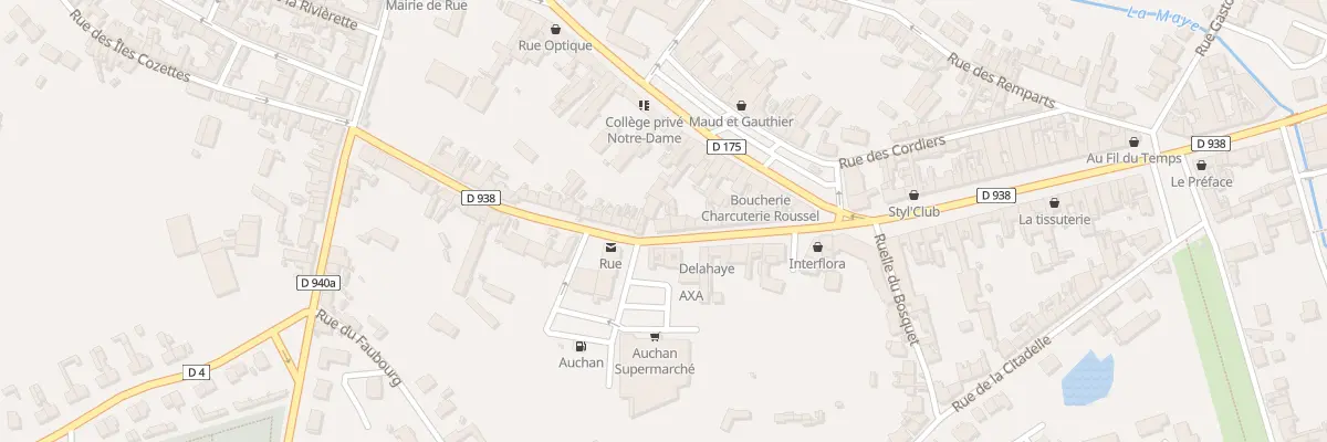 Plan du 37 Rue de la Porte de Bécray à Rue