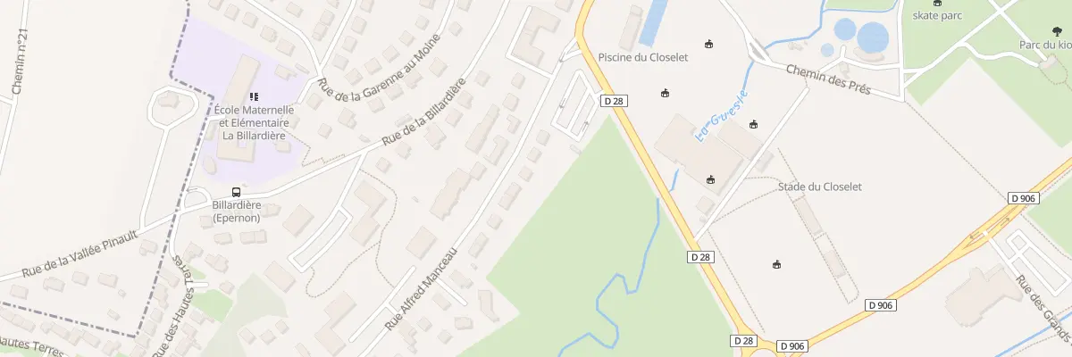 Plan du 5 Rue Alfred Manceau à Épernon